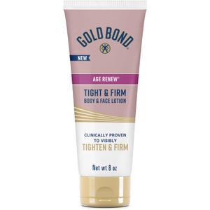 Gold Bond Age Renew Tight & Firm Body & Face Lotion with Proteins & Lipids, Skin Firming Lotion for Aging, Dry Skin, 8 oz.