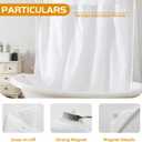 eachope 1 Pack Extra Long Fabric Snap-in Shower Curtain Liner Replacement,Compatible with No Hook Shower Curtain with Snap in Liner, Removable & Water-Repellent,Machine Washable,70x66,White
