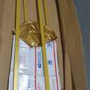 2 Pack Stand Heavy Duty Adjustable Pedestal Sign Holder, Poster Height 4.7 to 83 in for Double-Sided Foam Board Signs with Water-Filled Base for Stability, for Wedding Business Outdoor Events(Gold)