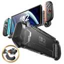 Mumba Dockable Case for Nintendo Switch 2 2025, [Blade Series] TPU Grip Protective Cover Accessories Compatible with Switch 2 7.9 Inch and Quick-Release Joy-Con Design (Black)