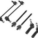 X AUTOHAUX 6pcs Front Suspension Kit Inner Outer Tie Rod End Front Sway Bar Link for Ford for Mustang 2015-2019 No.ES801352/EV801343/K750798