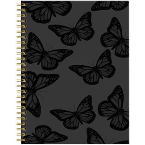 Spiral Journal Notebook for Women,A5 College Ruled Notebooks 6"x 8.4", 120 Pages (60 Sheets) Lined Journal with Premium Thick Paper,Perfect for School Office Home(Blue Butterfly)