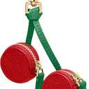 Fruit Coin Purse Keychain Mini Coin Keybag, Stocking Stuffers for Women Purse Charms for handbags, Mini Cute Fruit Charm Leather Zipper for Wallet, Bag and Handbag Decor for Women (Cherry)