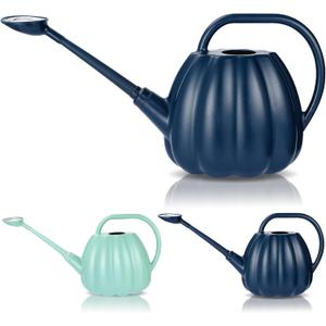 2.5 Gallon Watering Can for Outdoor Plants Bottle for Watering Indoor Outdoor Plants,Modern Plant Watering Can Large Long Spout with Sprinkler Head (Blue)