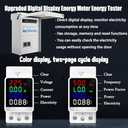 Upgraded 30 Amp 6 Circuit Transfer Switch Kit for Generator with 2 Digital Display Energy Meter with NEMA L14-30p Optional Power Inlet, IP 67 Waterproof, PreWired, for Indoor and Outdoor Use (2025)