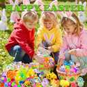 123 Pcs Easter Egg Fillers, Easter Egg Stuffers, Easter Party Favors, Easter Basket Stuffers for Kids Girls Boys, Easter Toys Gifts, Treasure Box Toys, Classroom Prizes, Goodie Bags Stuffers