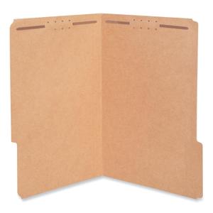 Universal Reinforced Top Tab Fastener Folders, 0.75" Expansion, 2 Fasteners, Legal Size, Brown Kraft Exterior, 50/Box