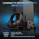 BINNUNE Wireless Headset for Xbox Series X/S, Xbox One, 120H Ultra-Long Battery, Wireless Gaming Headset with Mic, 50mm Drivers, Bluetooth 5.3 & Comfortable Over-Ear Wireless Headphones