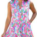 Mary Square Newport Multicolor Nylon/Spandex Women's Everyday Summer Dress (XS)