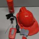 Firefighter Costume for Kids 3 4 5, Toddler Dress Up Set with Fire Extinguisher, Boys Girls Fireman Pretend Play Toy for Birthday Gift