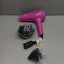 Conair Hair Dryer with Retractable Cord, 1875W Blow Dryer, 3 Heat Settings, 2 Speeds, Blow Dryer with Diffuser and Concentrator Attachments, Ionic + Tourmaline Technology, Pink