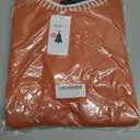 ZESICA Womens Casual 2 Piece Outfits Sweater Sets Long Sleeve Pullover Tops Wide Leg Pants Lounge Set (Orange, M)