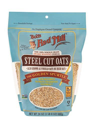 Bob's Red Mill Steel Cut Oats, 24oz (Pack of 1) - Non GMO, Whole Grain, Vegan, Kosher Pack of 4 Jan 19,28