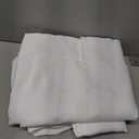 NICETOWN White Bedroom Curtain Panels - Multi-Function Noise Reducing Performance Window Treatment Thermal Insulated Rod Pocket Room Darkening Drapes for Nursery (2 Panels, 34 by 84)