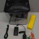 AQUANEAT Fish Tank, 1.2 Gallon Aquarium, Small Betta Fish Tank Starter Kit with LED Light and Water Filter Pump, Rectangular