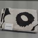 MARIMEKKO Unikko Terry Cotton Bath Towel (Charcoal)  Floral Patterned Bath Towels  59 in x 28 in