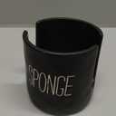Mud Pie Kitchen Dish Bistro Sponge Holder Caddy, Black