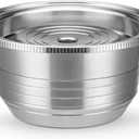 Reusable Coffee Capsule, Stainless Steel Refillable Coffee Pod Brewing Espresso 230ML/8OZV-ertuoline Metal Pod Coffee Pod Compatible for Ne-spreso Ver-tuoline GCA1 De-longhi ENV135S