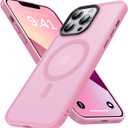 Strong Magnetic for iPhone 13 Pro Max Case [Compatible with Magsafe][Military Grade Drop Protection] Protective Shockproof Translucent Matte Slim Phone Case for iPhone 13 Pro Max, Pink