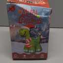 COMIN 6.2ft Christmas Inflatables Outdoor Decorations, Blow Up Dinosaur Inflatable with Built-in LEDs for Christmas Indoor Outdoor Yard Lawn Garden Decorations