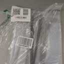 Sadnyy 3 Pieces Clear Luggage Cover PVC Suitcase Luggage Protector Waterproof Cover(Black Border,Left Opening Style)