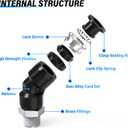 TAILONZ PNEUMATIC Male Elbow 1/4 Inch Tube OD x 1/4 Inch NPT Thread 135 Push to Connect Fittings PL-1/4-N2 (Pack of 10)
