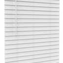 Arlo Blinds 2" Faux Wood Cordless Horizontal Blinds with Crown Valance, 26.5"W x 48"H, White