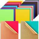 Geetery 30 Pack Colored Acrylic Sheets 1/8" Thick for Laser Cutting 3mm Cast Opaque Acrylic Sheets with Protective Paper for DIY Crafts Signs Home Decor(6 x 6 Inch)