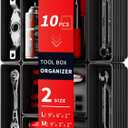 10 PCS Tool Box Drawer Organizers, Large & Medium Tool Trays for Tool Box Organization, Tool Organizers and Storage for Garage and Rolling Tool Chest