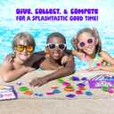 Dan&Darci Pool Gem Hunt Diving Game for Kids - Pools Toys for Kid Ages 6 7 8 9 10 11 12 Year Old - Water Games Swimming Dive Toy - Gifts for Girls, Boy Ages 6-8, 8-12, Summer Fun, Medium, Small