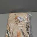 Horaldaily Fall Tablecloth 60×84 Inch Rectangular, Flower Autumn Harvest Pumpkin Washable Seasonal Table Cover for Party Picnic Dinner Decor (Beige)