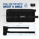Yes4All Adjustable Wrist & Ankle Weights 3.5/5 LB Pair, Leg Weights for Women & Men, Weighted Arm Bands with Removable Sandbags for Fitness, Pilates, Walking, Strength Training - Versatile Colors