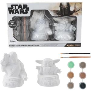 Star Wars Mandalorian Baby Yoda Paint Your Own Figurines Arts and Crafts Set for Boys and Girls