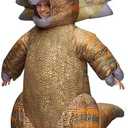 Spooktacular Creations Kids Halloween Inflatable Costumes, Triceratops Blow Up Costumes for Boys, Realistic Full Body Inflatable Suit for Halloween Cosplay Parties 7-10Y