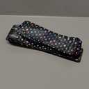 Quotidian Heat Sealable Holographic Black Heart Zip Storage Bags 2.1" x 7.3" (5.4 x 18.5cm) Pack of 100  Resealable Pouches for Lip Gloss Tube, Stick, and Toothbrush