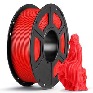 ANYCUBIC PLA 3D Printer Filament, 3D Printing PLA Filament 1.75mm Dimensional Accuracy +/- 0.02mm, 1KG Spool (2.2 lbs), Red