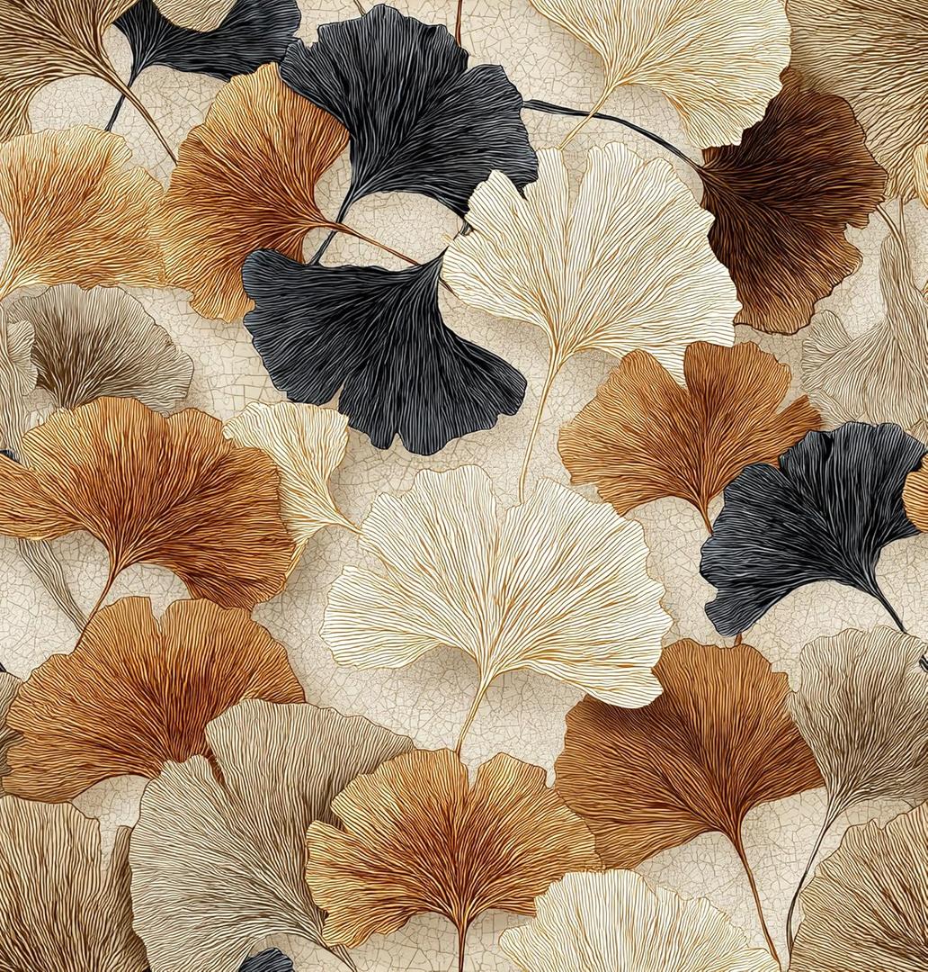 Ginkgo Leaf Removable Self-Adhesive Wallpaper for Bedroom & Living Room Decor 17.7236 Inch,Waterproof Wall Covering for Accent Walls, Apartment, Nursery (Solid color01)