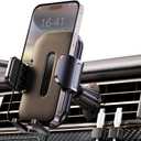 Upgraded Car Phone Holder, Metal Hook Clip Car Vent Phone Mount, Hands-Free Vent Phone Holders for your car, Compatible with iPhone series, Android and all smartphones, Equipped with cable manager