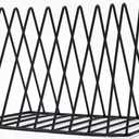 Sooyee 9 Slot Black Magazine Holder,Desktop File Sorter Organizer Triangle Bookshelf Decor Home Office