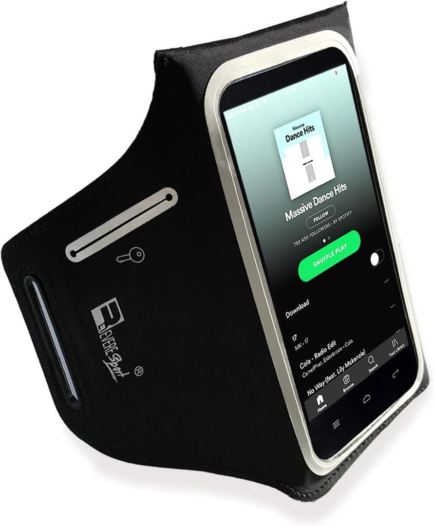 Waterproof Samsung Galaxy Ultra S25/S24/S23/S22/S21/S20 Running Armband. Sports Phone Case Holder for Runners (6.9" Screen)