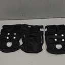 wegreeco Washable Female Dog Diapers Highly Absorbent Reusable Diapers for Dog in Heat Dog Period Diapers, 3 Pack (Black,Small (Small (Newborn-10.5" Waist))