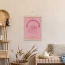 HRQKO Pink Cowgirl Western High Class Place Poster Hanger Frame, Cowgirl Wall Decor, Preppy Room Wall Art with Wooden Frames, Trendy Wall Hanging Poster Decor for Dorm Teen Girls Room, 12x16 Inch