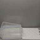 Plastic Cupcake Carrier 24 Count, 2-Layer Cupcake Holder Carries with Lid & Handles, Cookie, Cake, Cupcake and Brownie Storage Carrier, Reusable Cupcake Box