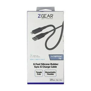 Zgear 3 Foot FLAT Magnetic Sync And Charger Cable