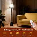 Battery Operated Floor Lamp, Cordless Floor lamp with 5200mAh Battery,RGB Floor Lamps, Timer Function Suitable for Living Room Sofa Area Bedroom RV and Balcony