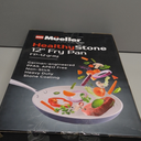 Mueller Frying Pan, Heavy Duty German Stone Coating Non Stick Frying Pans, No PFOA or APEO, Paella Pan, Dishwasher and Oven Safe, Even Heat Distribution, Cool Stainless Steel Handle, Light Grey (10 Inch)