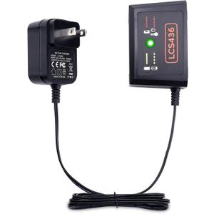40 Volt Charger Compatible with Black & Decker 36V 40V MAX Battery LBXR36 LBXR2036 LBX1540 LBX2040 LBX2540, LCS436 Charger Compatible with Black and Decker 36V 40V Lithium Battery Charger LCS36 LCS40