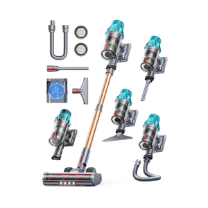 Cordless Vacuum Cleaner 650W/55Kpa, Stick Vacuum Cleaners 70 Mins Max Runtime with Charging Dock, Self-Standing Handheld Vacuum with Touch Display, 6-in-1 Vacuum Cleaner for Carpet/Hard Floor/Pet Hair