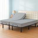 Cottington Lane Split California King Fitted Sheets for Adjustable Beds, Premium Hotel Quality Brushed Microfiber 15 Inch Deep Pocket Two 36 x 84 Bottom Sheets Only, Ultra Soft & Breathable,Light Grey