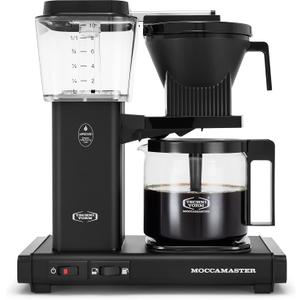 Moccamaster 53948 KBGV Select 10-Cup Coffee Maker, Matte Black, 40 ounce, 1.25l